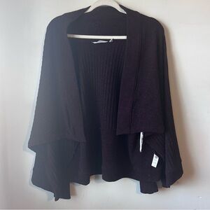 Athleta Women’s Tiburon Wrap Open Front Cardigan Sweater Sz XXS Dark Purple